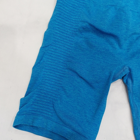 Alphalete Blue Seamless Biker Shorts Medium - Picture 2 of 8